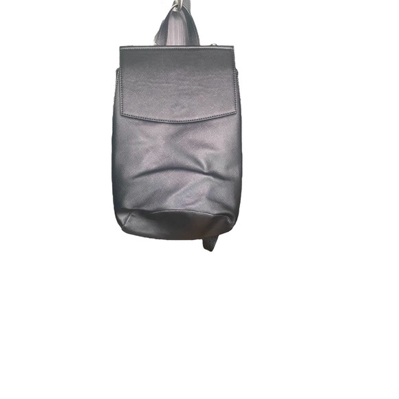 Mona B Handbags - Mona B Black Vegan Leather Backpack Purse